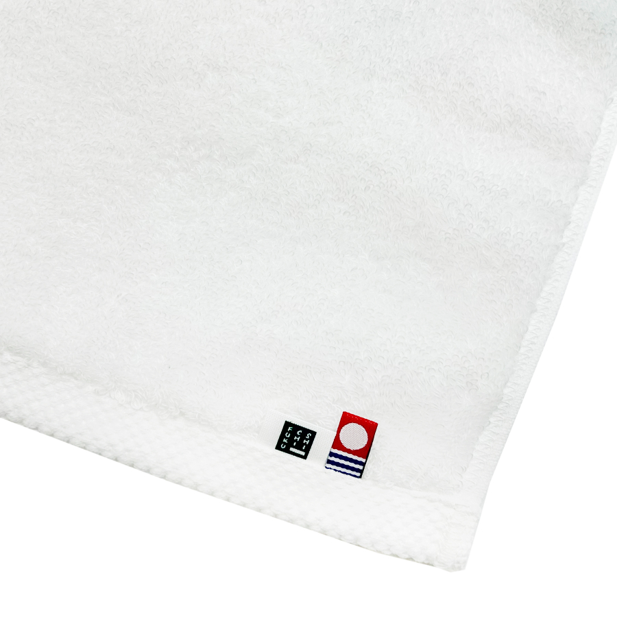 ＜SHICHIFUKU　TOWEL＞（モダンリゾート）フェイスタオル　5枚セット　オフホワイト　(今治タオルブランド認定製品）