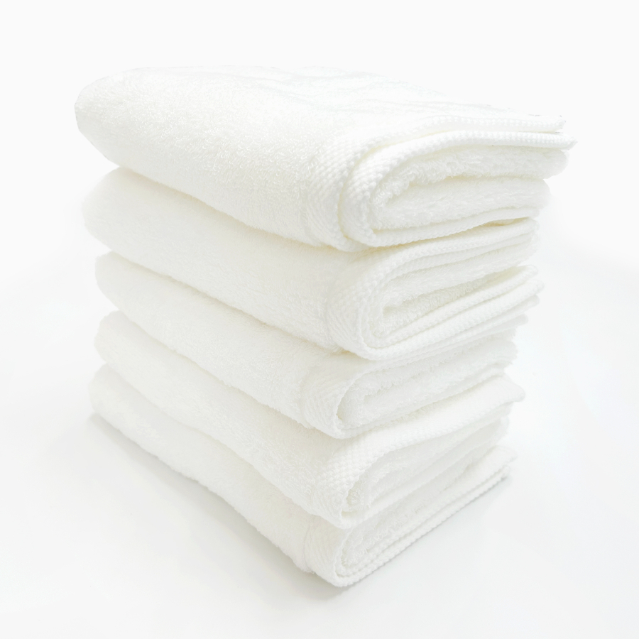 ＜SHICHIFUKU　TOWEL＞（モダンリゾート）フェイスタオル　5枚セット　オフホワイト　(今治タオルブランド認定製品）