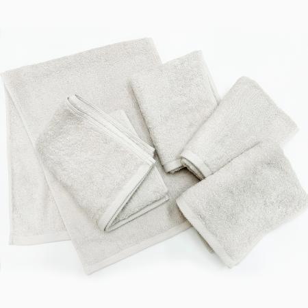 ＜SHICHIFUKU　TOWEL＞（モダンリゾート）フェイスタオル　5枚セット　ライトグレー　(今治タオルブランド認定製品）