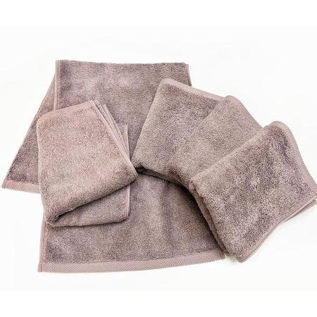 ＜SHICHIFUKU　TOWEL＞（モダンリゾート）フェイスタオル　5枚セット　アッシュグレー　(今治タオルブランド認定製品）