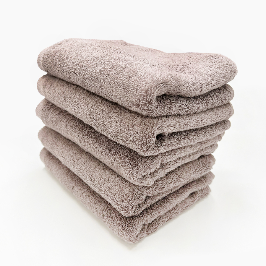 ＜SHICHIFUKU　TOWEL＞（モダンリゾート）フェイスタオル　5枚セット　アッシュグレー　(今治タオルブランド認定製品）