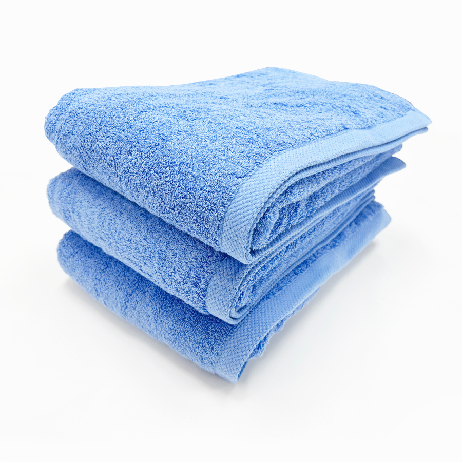 ＜SHICHIFUKU　TOWEL＞（モダンリゾート）バスタオル　3枚セット　マリンブルー　(今治タオルブランド認定製品）