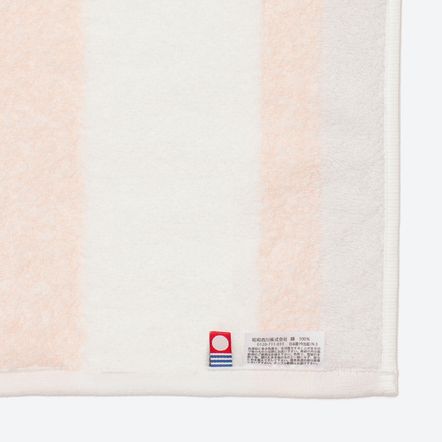 ＜昭和西川＞Feel & airy フェイスタオル5枚セット　ピンク（今治タオルブランド認定製品）
