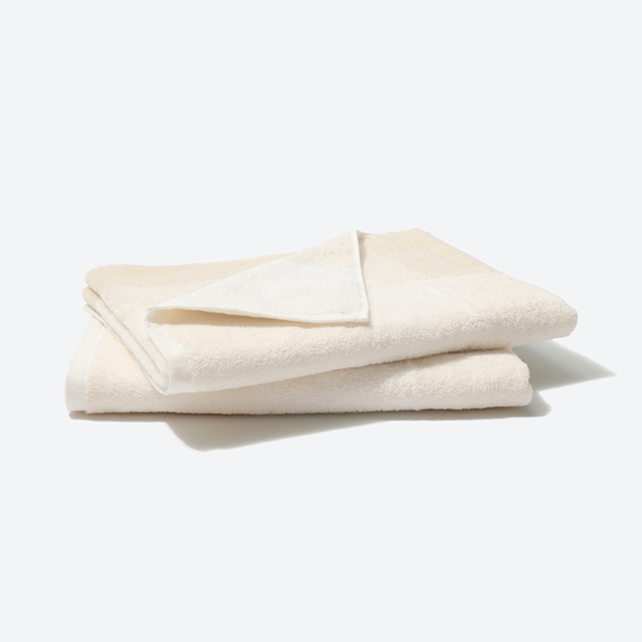 ＜昭和西川＞Feel & airy バスタオル２枚セット　アイボリー（今治タオルブランド認定製品）