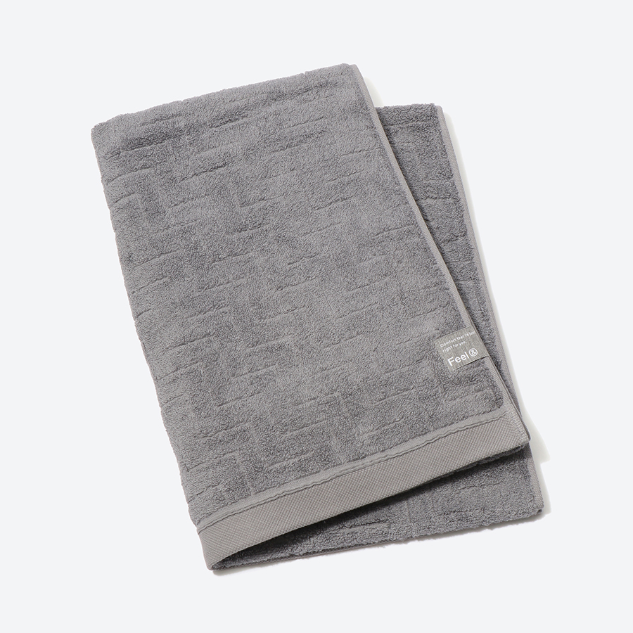 ＜昭和西川＞Feel & classy バスタオル　グレー（今治タオルブランド認定製品）