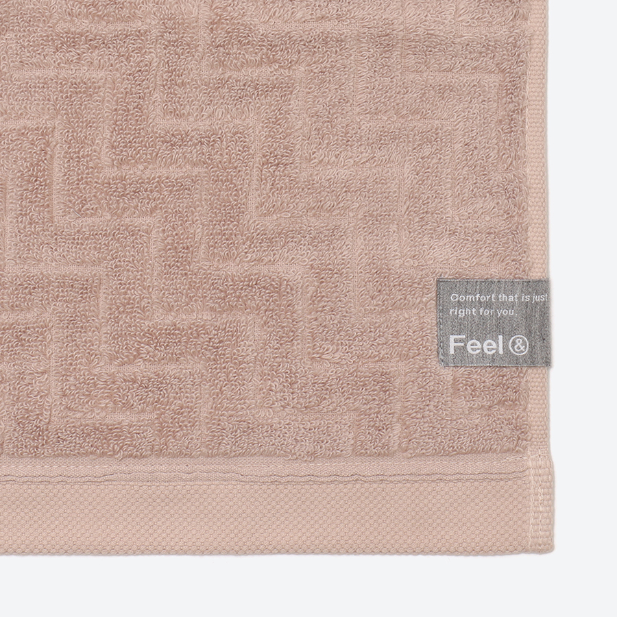 ＜昭和西川＞Feel & classy フェイスタオル2枚　ベージュ（今治タオルブランド認定製品）