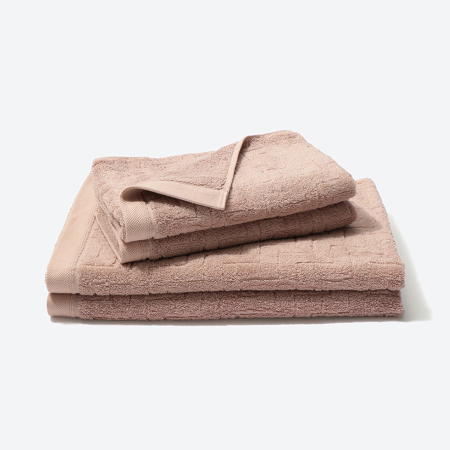 ＜昭和西川＞Feel & classy バスタオル・フェイスタオル　各2枚　ベージュ（今治タオルブランド認定製品）