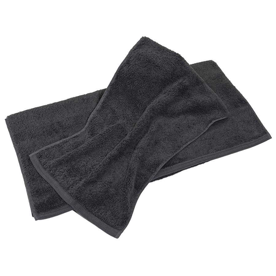 <UCHINO TOWEL GALLERY>オーガニックコットンカラー バスタオル・フェイスタオルセット グレイ