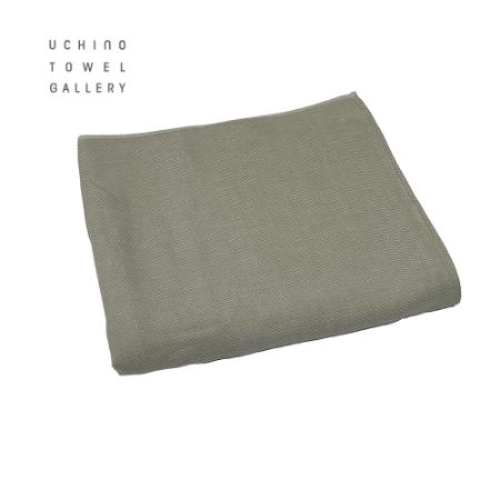 <UCHINO TOWEL GALLERY>お茶染めオーガニックガーゼ バスタオル グリーン