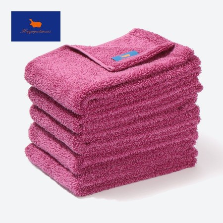 ＜ヒポポタマス＞フェイスタオル5枚セット　カシス