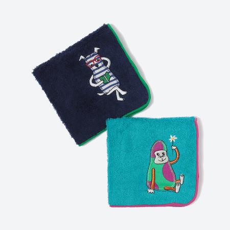 ＜今治 クレシェンド＞AMICAアップリケ（パッケージ入り）　2枚セット