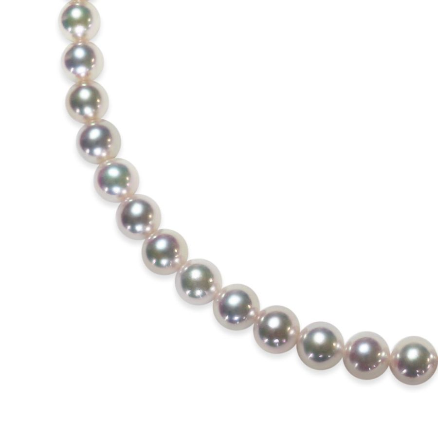 ＜天成真珠＞アコヤ真珠ネックレス　8.0～8.5mm