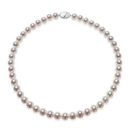 ＜天成真珠＞アコヤ真珠ネックレス　8.5～9.0mm