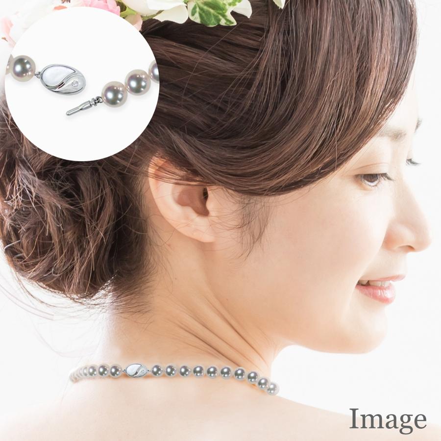 ＜天成真珠＞アコヤ真珠ネックレス　8.0～8.5mm