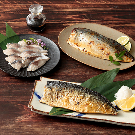 ＜いずま海産＞サバ3種セット（干物・みりん干し・しめさば）