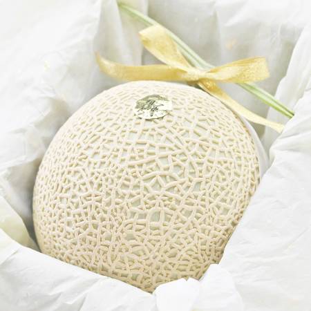 ＜一果相伝＞特選花包み マスクメロン1玉(1.4kg以上)
