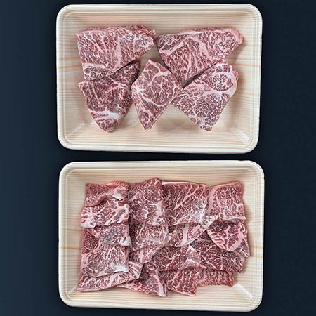 関門和牛赤身ステーキと焼肉セット