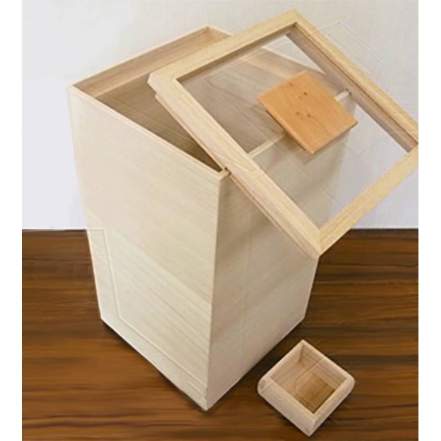 ＜増田桐箱店＞米びつ（1合枡付き）１０kg