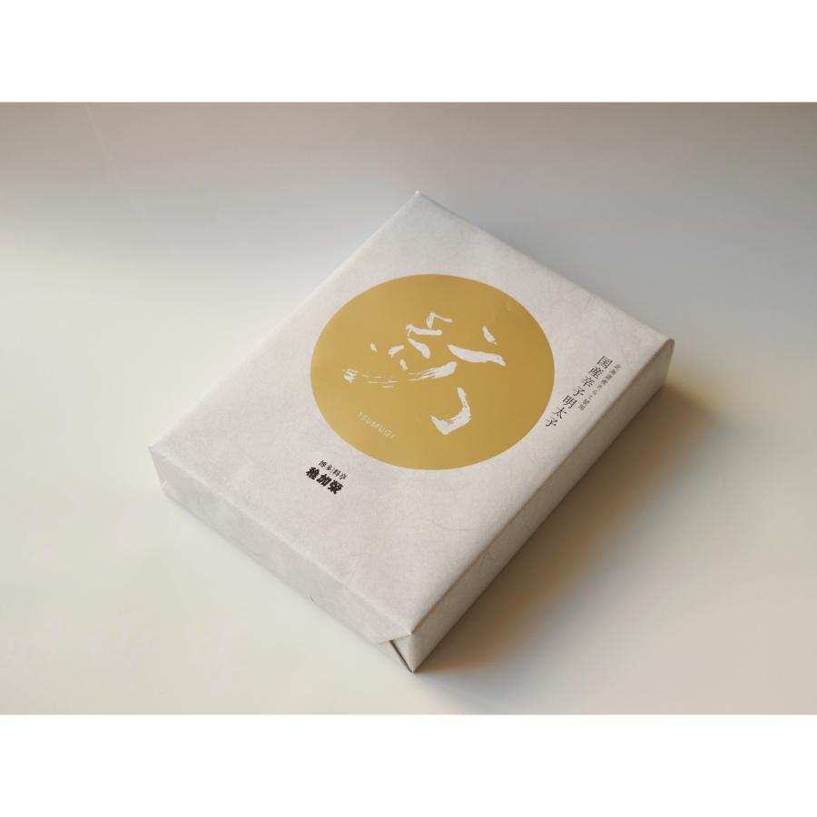 ＜博多料亭　稚加榮＞化粧箱入り国産辛子明太子「紡」370g