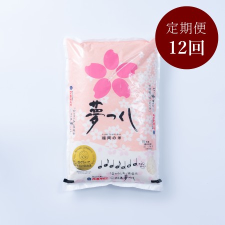 ＜岩田屋本店･南国フルーツ＞福岡のお米「夢つくし」5kg 12ヶ月定期便
