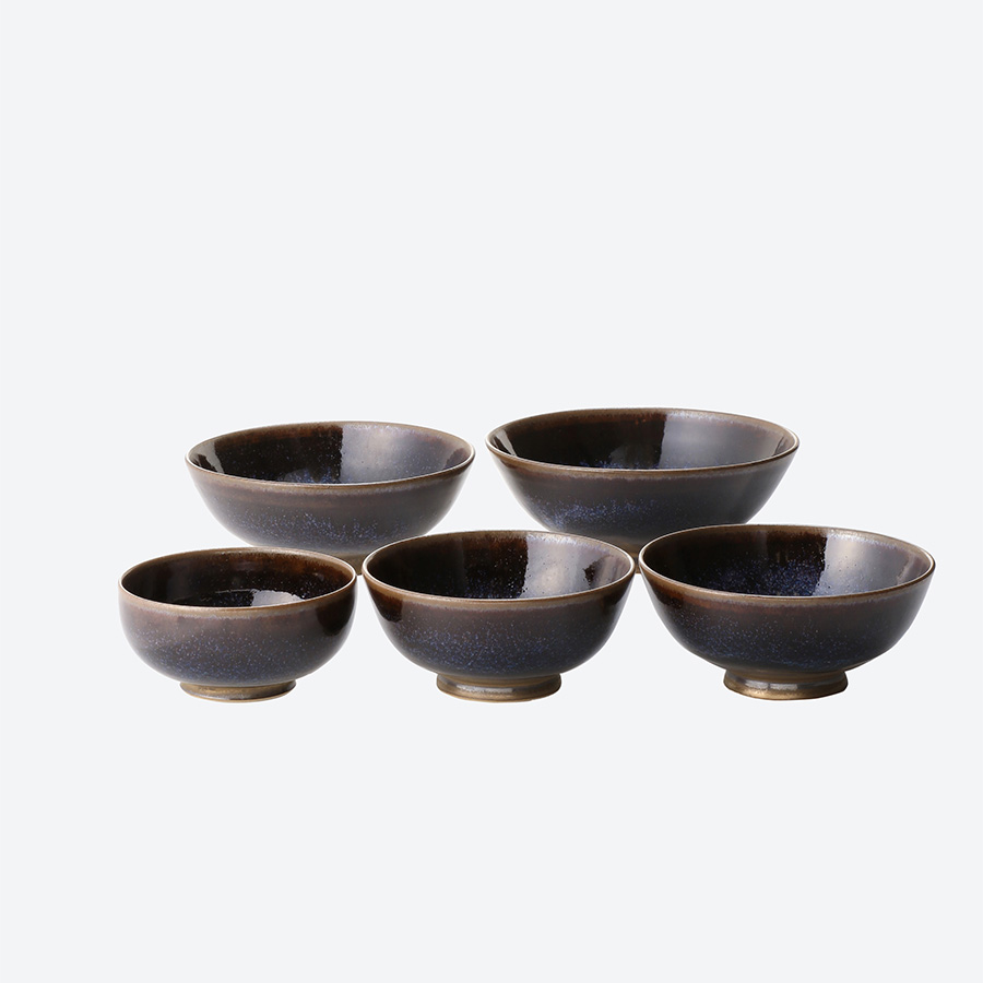 新品】高取焼 飯茶碗 5客セット - 食器