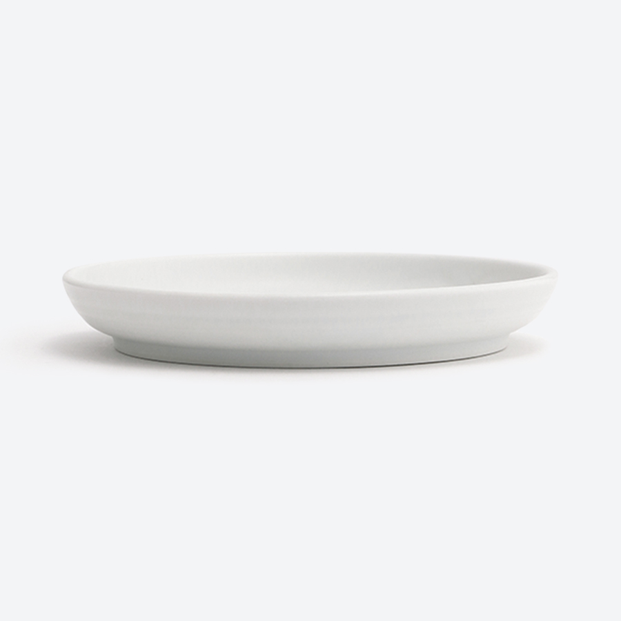 ＜Yuka Kikumoto Designs＞ホワイト&グレーチューリップ Jidori Plate