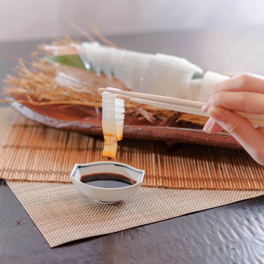 <呼子萬坊>CAS冷凍・剣先いか姿造り1杯・いかしゅうまいセット