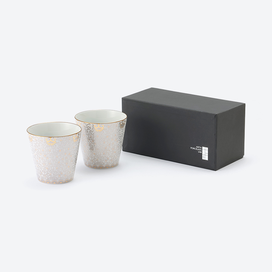 <アリタポーセリンラボ>ペアロックカップ 更紗