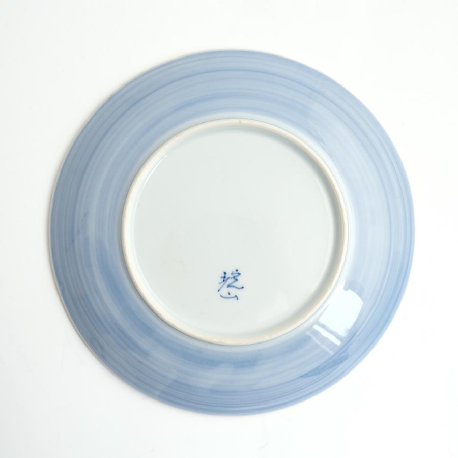 <琥山窯>金箔押こでまり絵6寸飾皿