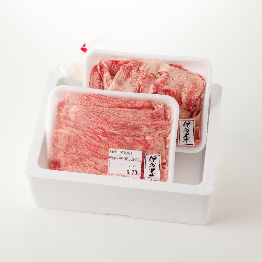 特選伊万里牛 A5すき焼き・しゃぶしゃぶ用スライス700gと小間切れ500g