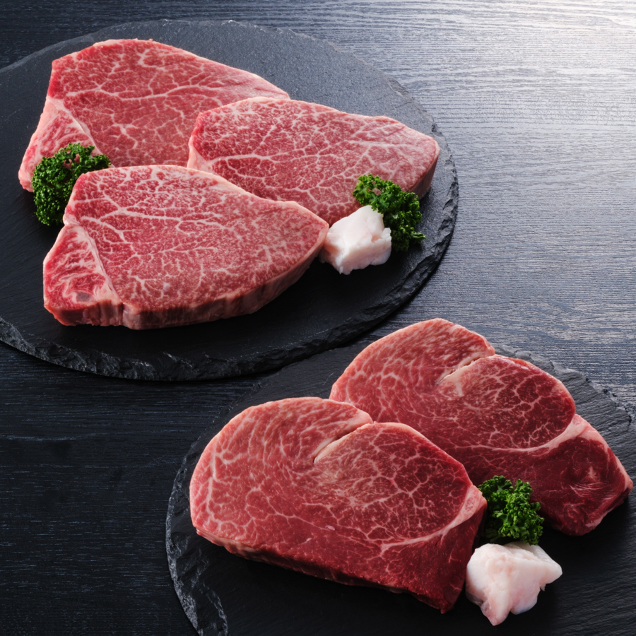 特選伊万里牛 ヒレ『シャトーブリアン』ステーキ用150g×2枚 & 『ヒレ』ステーキ用150g×3枚
