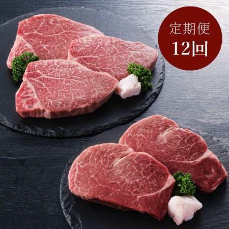 特選伊万里牛 ヒレ『シャトーブリアン』ステーキ用150g×2枚 & 『ヒレ』ステーキ用150g×3枚 定期便12カ月コース