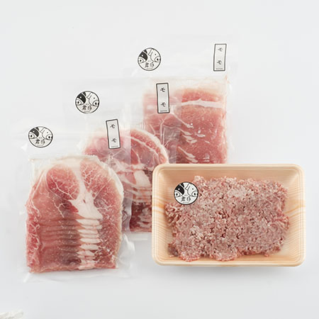 しゃぶしゃぶセットC島原産自農場生産豚肉『舞豚』
