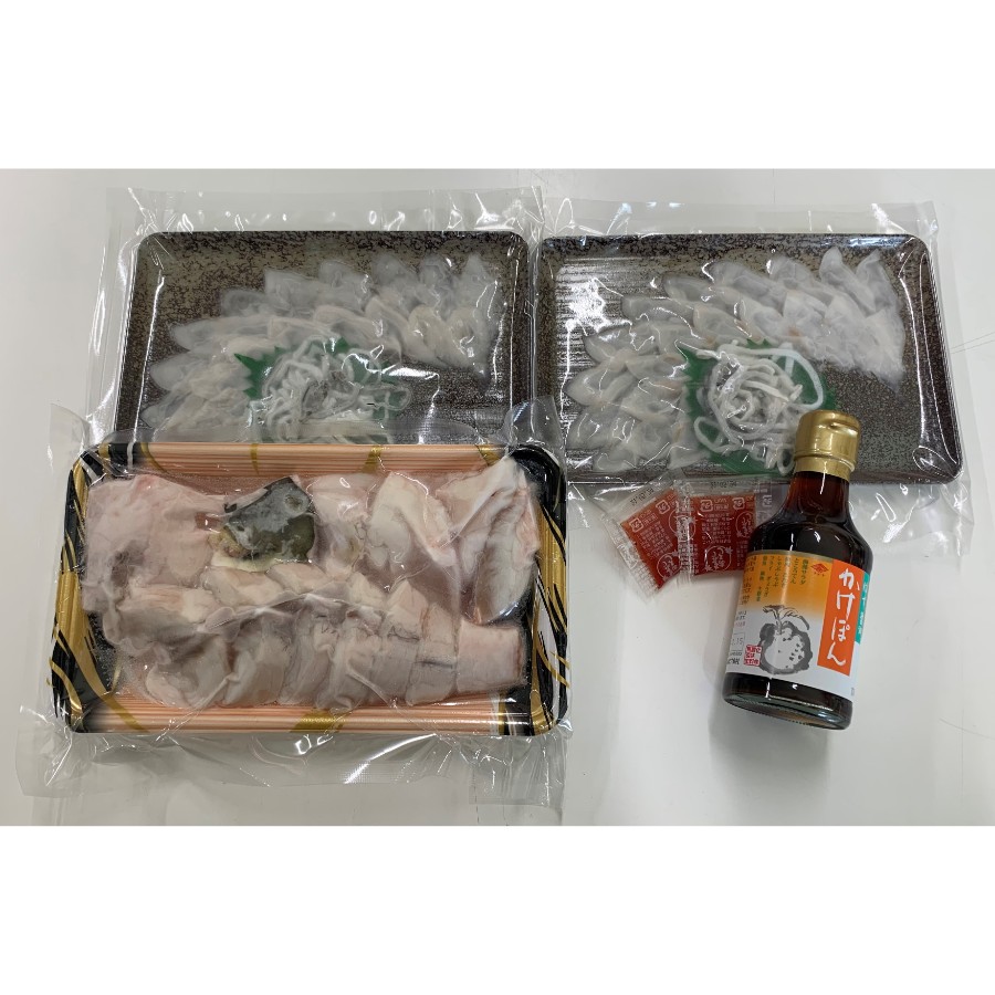 <松永水産>長崎県産おうごんとらふぐ 鍋&刺身セット
