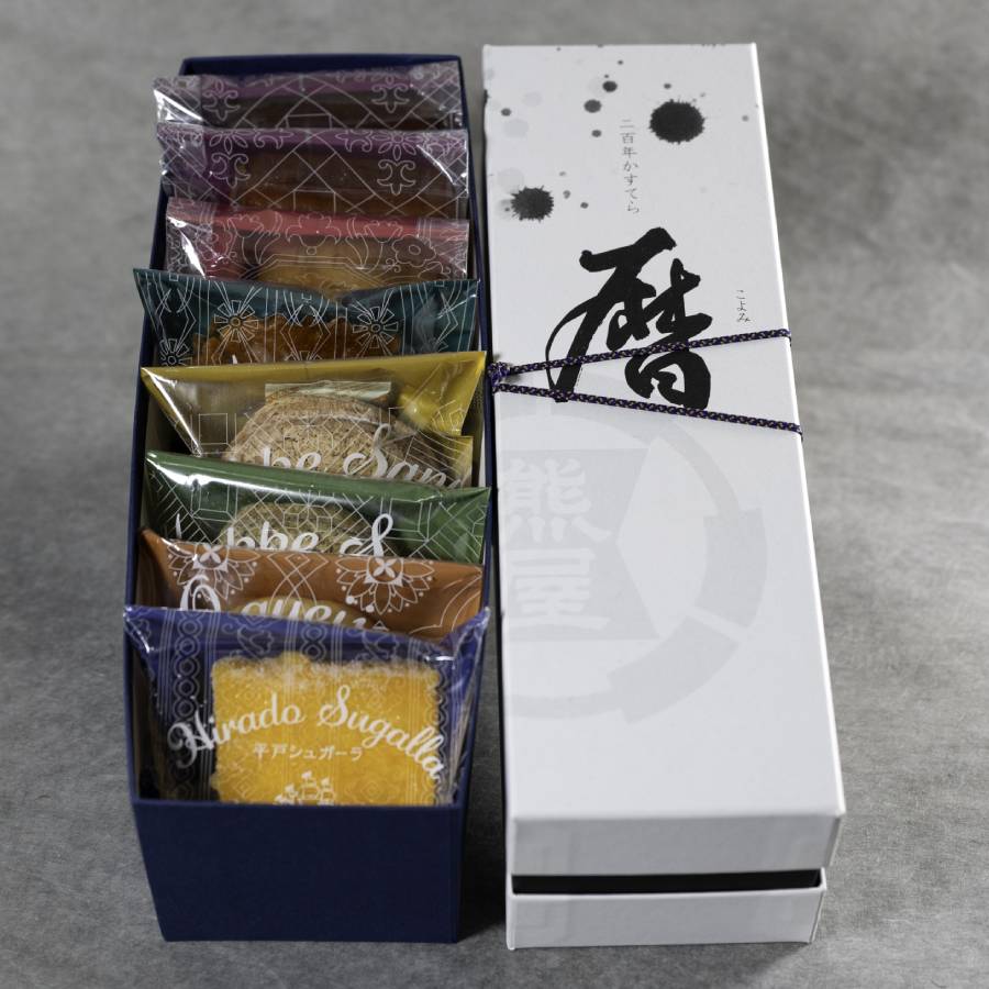 <熊屋>暦&南蛮菓子詰合せ 1本+8個入