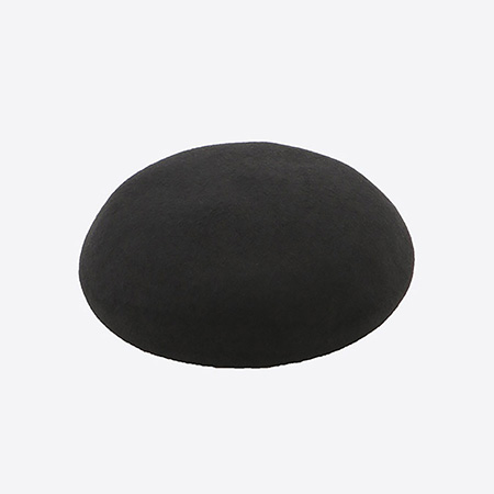 メリノウール ベレー帽 ブラック