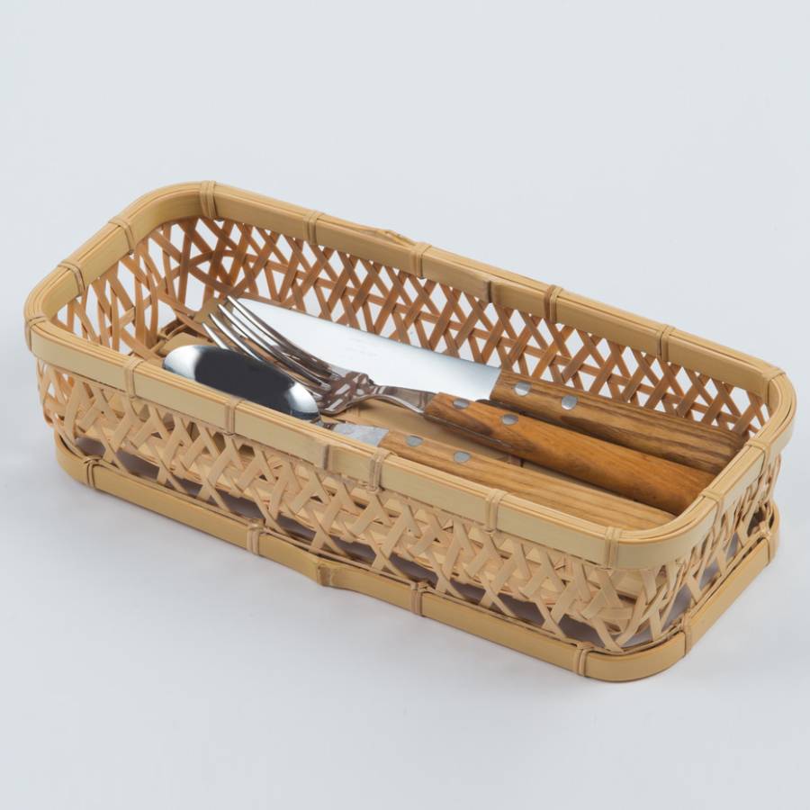 竹編みカトラリーケース