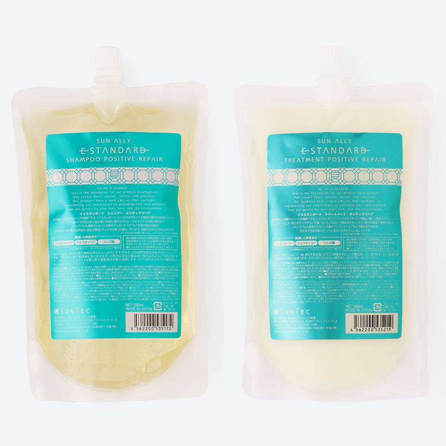 ＜E STANDARD/イイスタンダード＞シャンプー・トリートメント　ポジティブリペアセット　500mL