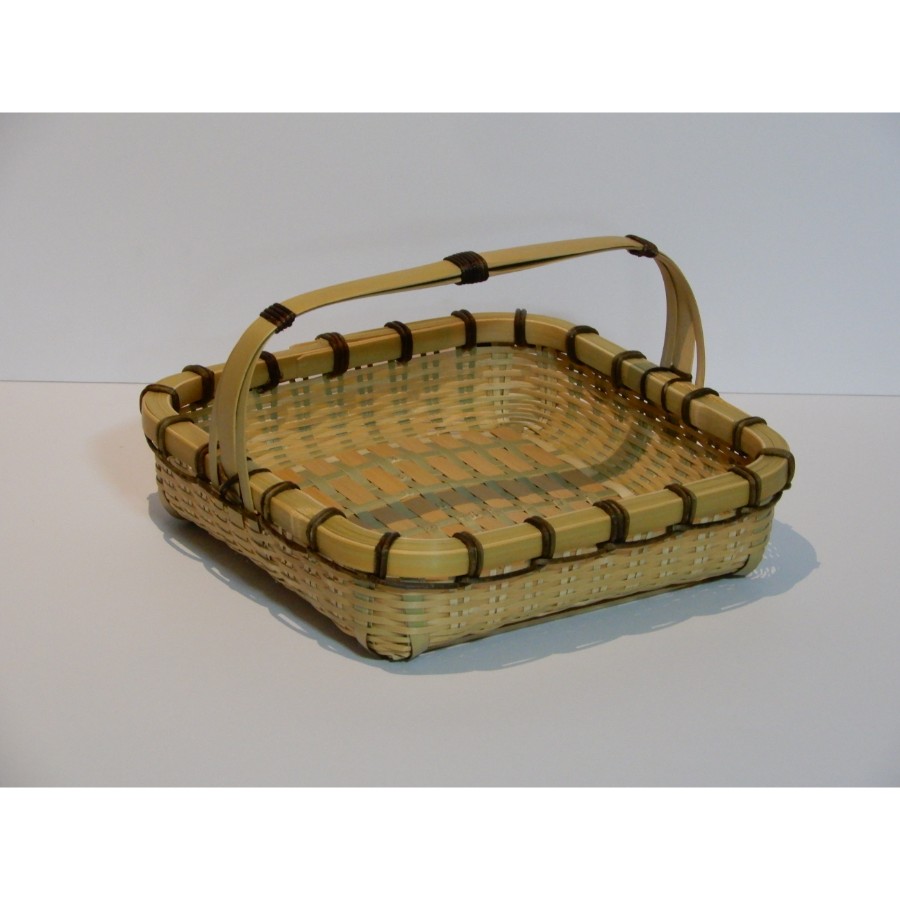 ＜青竹工房 桐山＞テーブルバスケット（大）