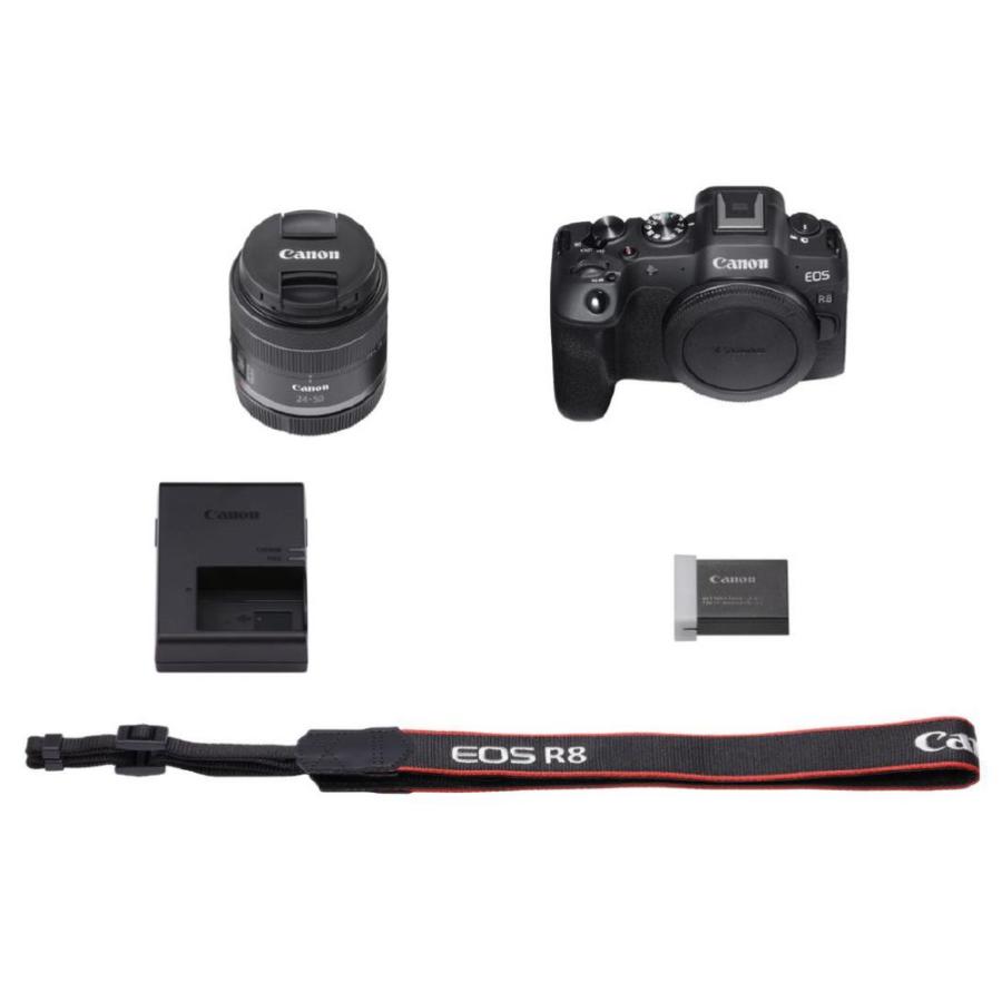 ＜キヤノン＞ミラーレス一眼カメラ　EOS R8・RF24-50 IS STM レンズキット  ブラック [ズームレンズ]