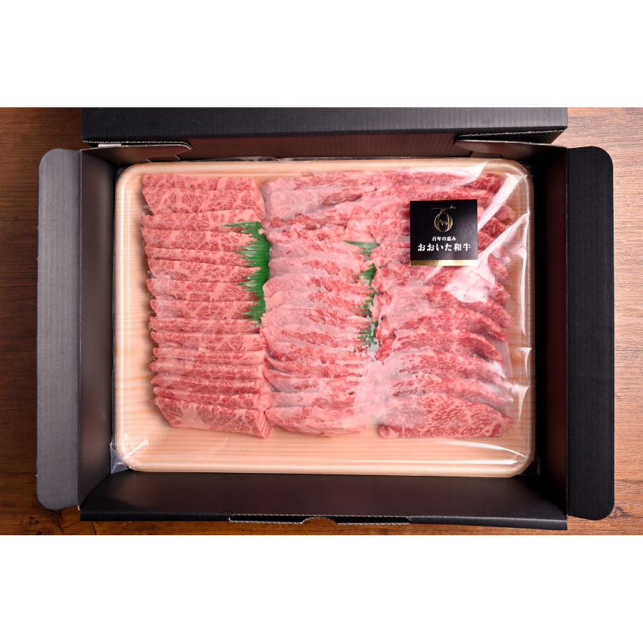 ＜大心産業株式会社＞おおいた和牛焼肉にピッタリ　牛肉の 3種盛(カルビ・ロース・赤身)(合計750g)