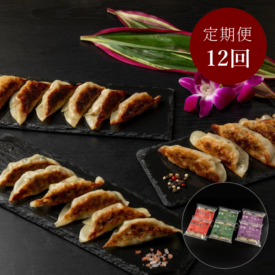 ＜金豚＞【定期便】金豚餃子60個セット×12回