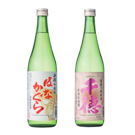 ＜千徳酒造＞純米酒・吟醸酒はなかぐら　各720ml×1本