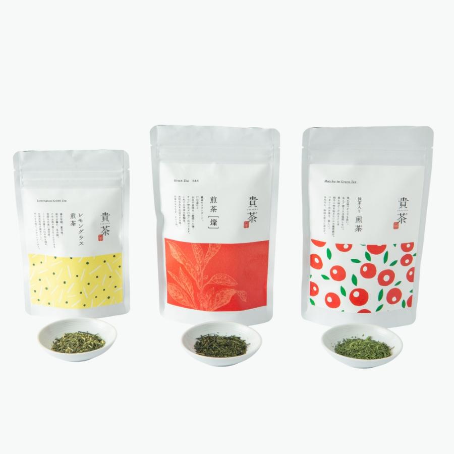<日本茶専門店 貴茶>飲み比べリーフ3種セット