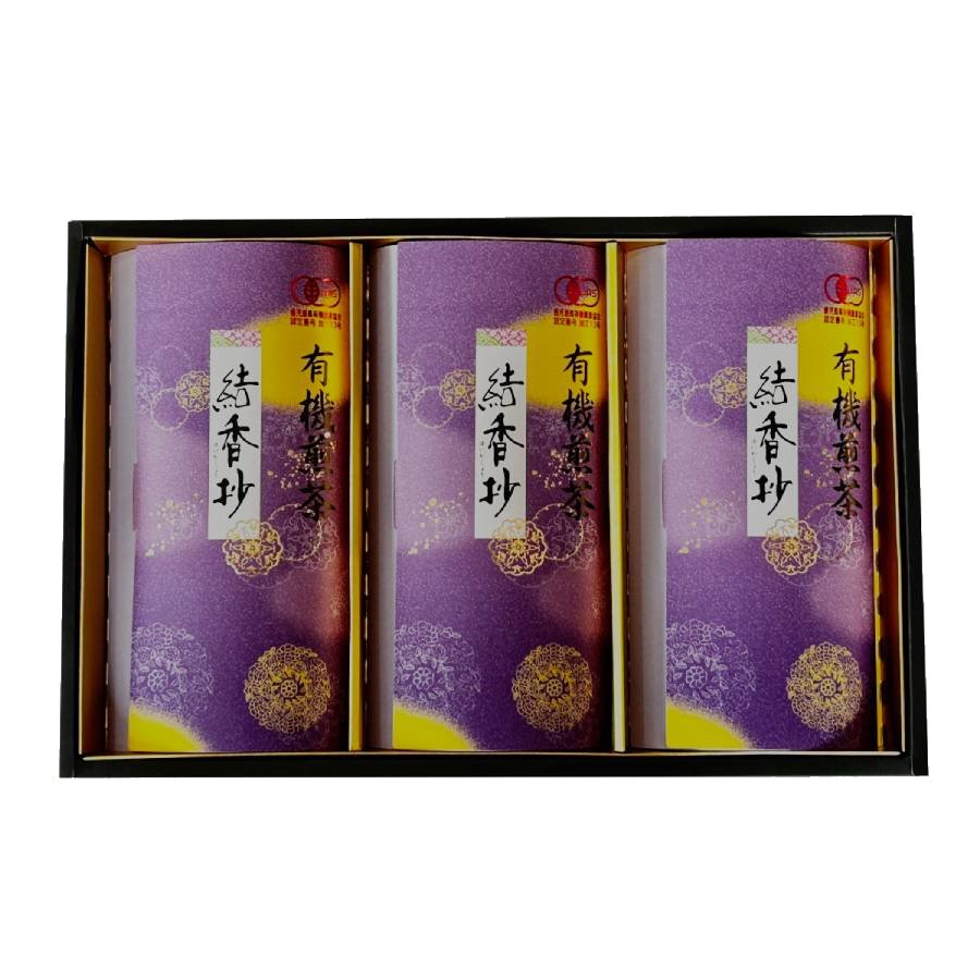 ＜KAORU園＞有機煎茶　花霞B80g×3本