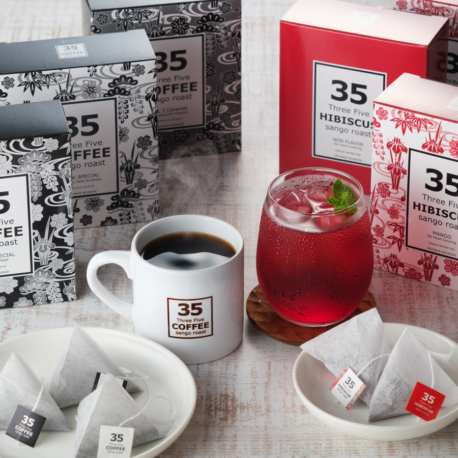 <35COFFEE>コーヒー&ハイビスカスティ 6箱入セット