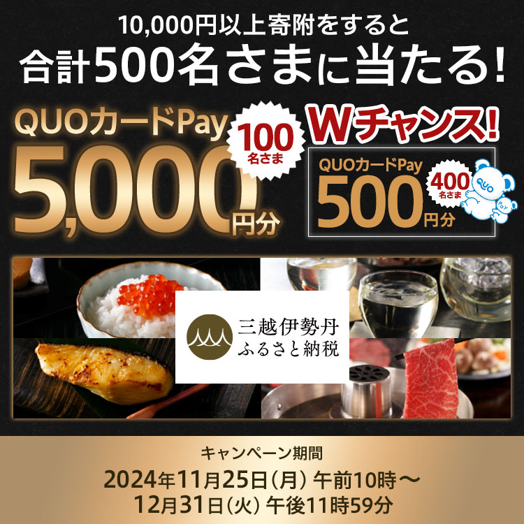 QUOカードPayプレゼントキャンペーン | 三越伊勢丹ふるさと納税