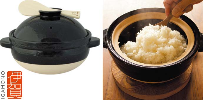 伊賀焼 炊飯土鍋「かまどさん」三合炊き