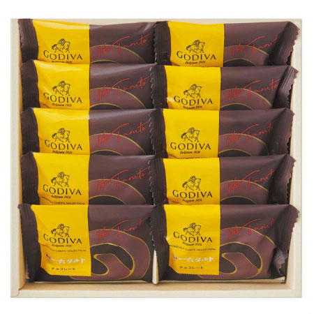＜ゴディバ＞一六タルト チョコレート ボックス（10個入）のイメージ