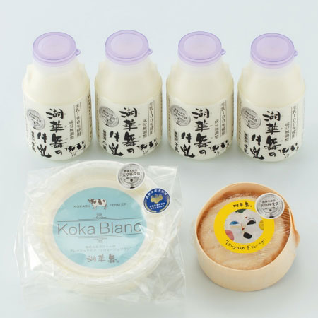 ＜湖華舞＞毎月2回届く牛乳とチーズの定期便6カ月12回のイメージ